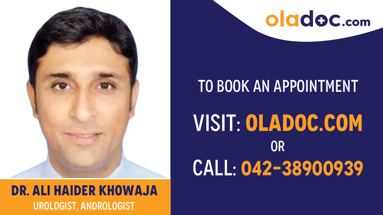 Book appointment with Dr. Ali Haider Khowaja -best  Urologist Karachi